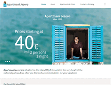 Tablet Screenshot of apartmani-jezero.com